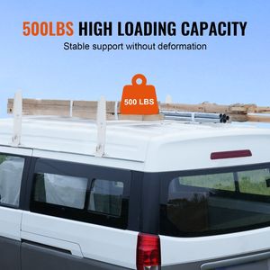 Scaletta regolabile per furgone a 2 barre in acciaio legato con capacità di 500 libbre compatibile con furgoni a grandezza naturale Chevrolet Express GMC Savana Rain - Product Image 4
