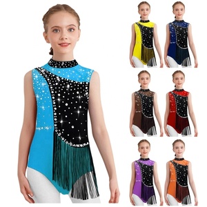 Justaucorps de gymnastique pour filles de 6 à 16 ans, idéal pour la danse, la gymnastique, le patinage artistique, les compétitions, les cours, les spectacles sur scène et la danse moderne. - Product Image 1