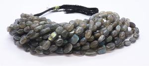 ลูกปัดลาบราดอไรต์ธรรมชาติทรงหยดน้ำขนาด 8-10 มม. ลูกปัดพลอยลาบราดอไรต์ 16 นิ้ว ลาบราดอไรต์ทรงหยดน้ำแบบเรียบ - Product Image 6