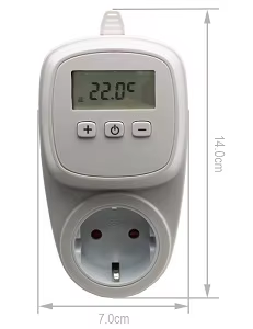 <span class=keywords><strong>Prise</strong></span> chauffante électrique WiFi Telin avec thermostat <span class=keywords><strong>programmable</strong></span> hebdomadaire (<span class=keywords><strong>prise</strong></span> EU/DE) pour film chauffant/couverture chauffante à câble pour plancher. - Product Image 2