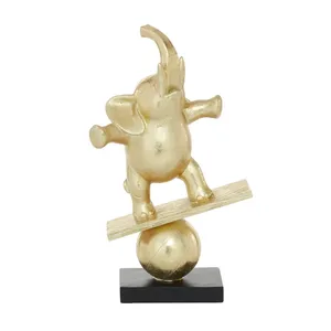 Figurine d'animal en bronze plaqué or, forme irrégulière, sculpture artistique, objet de collection, pièce décorative - Product Image 4