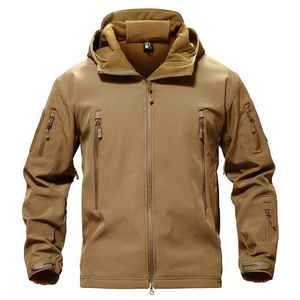 Lightweight Wholesale Outdoor Breathable Windproof Coated Canvas Softshell Jackets New Fashion Casual Men Winter - Product Image 1
