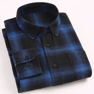 Camisa de Franela para Hombre, 100% Algodón, Transpirable, con Botones de Cuerno, Estilo Formal e Informal, Venta al Por Mayor, Calidad para Exportación, Logotipo Personalizado - Product Image 3