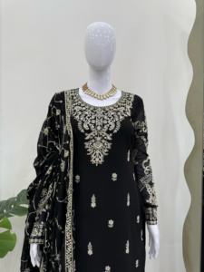 Nuevo Modelo 2025, Salwar Kameez Moderno, Traje de Novia Indio Pakistaní para Mujer, Nueva Colección, Faux Georgette de Secado Rápido - Product Image 4