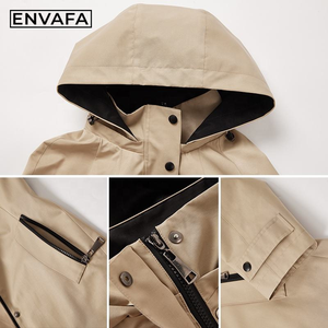 New Woman Spring Jacket Ladies Trench Coat Custom Trench Coat With Belt Ladies Trench Coat Custom Logo Wholesale Factory - Product Image 3
