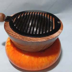 เตาเผากำยานเรซิ่นทำมือ พร้อมฐานไม้ สำหรับตกแต่งบ้าน - Product Image 4