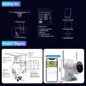 4G Năng Lượng Mặt Trời Không Dây Giám Sát Máy Ảnh 2K HD Màu Tầm 20W Năng Lượng Mặt Trời Ngoài Trời Nhà Wifi Sevilance Máy Ảnh - Product Image 6