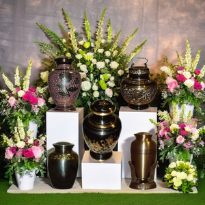 โกศโลหะสำหรับงานศพโกศโลหะอลูมิเนียมสำหรับการรักษาเถ้ากระดูกของมนุษย์ - Product Image 2