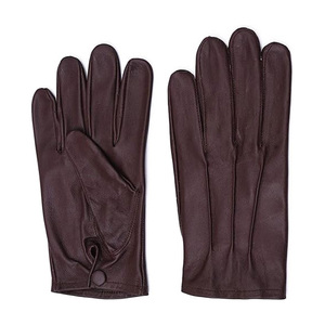 Hot Selling Custom Logo Full-Finger Waterproof UV Protection Breathable PU Leather <b>Gloves</b> For Outdoor for Driving Winter Wear - Product Image 3