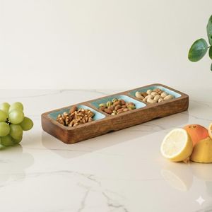 Plateau de service en bois manga, plateau de couleur jaune, livraison gratuite - Product Image 5