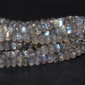 AAA Labradorite Rondelle Shape Hand-Carved Beads 6-7mm 17 Inches Natural <b>Stone</b> for Jewelry Making At Wholesale Price - Product Image 6