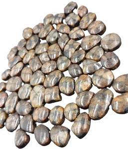 Lote de Joyas ARTS JEWELS: Piedra de Chiastolita Natural Marrón en Forma de Cruz, Corte Ovalado, Corte Pera, Corte Cojín, Cabujón, Suelta, Pulida, con Juego de Colores para Anillo - Product Image 3