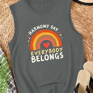 Harmony Day diseño arcoíris Chaleco casual para mujer - Product Image 1