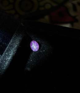 Zafiro estrella rosa natural de primera calidad, sin calor ni tratamiento, 6 rayos, cabujón de zafiro estrella. - Product Image 2