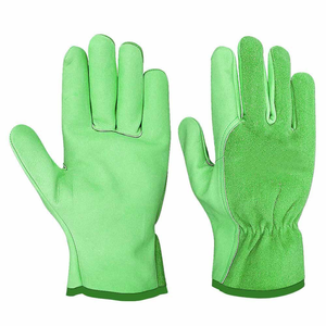 Top Ranked Cowhide Grain & Split Leather <b>Driver</b> <b>Gloves</b> Personal Protective Abrasion Resistant Household Gardening <b>Gloves</b> - Product Image 4