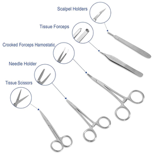 High Quality Stainless Steel <b>Suture</b> <b>Kit</b> Manufacturer's Surgical Practice Set for Medical Students <b>Suture</b> Set GSI INDUSTRIES - Product Image 6