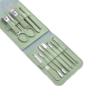 12-Piece Luxurious Professional Manicure <b>Kit</b> Stainless Steel 5-in-1 <b>Nail</b> Clipper Cuticle Scissors Nipper Pusher Beauty Box - Product Image 4