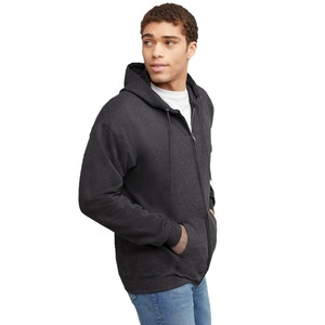 Sweat à capuche zippé pour homme de qualité supérieure, en coton doux, vêtements de sport, veste décontractée, fabrication OEM ODM, vente en gros - Product Image 1