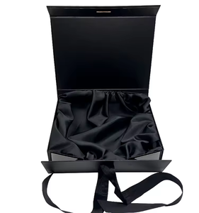 Custom Luxury Hair Packaging Box with Logo Pretty <b>Magnetic</b> Flap Lid Satin Lining Customizable Paperboard Magnet Gift Wig Box - Product Image 1