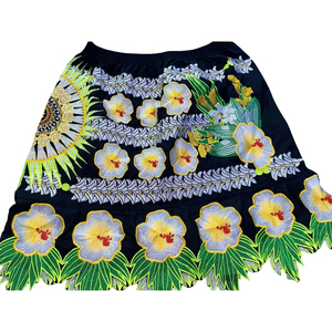 Faldas Polinesias de Estilo Casual Altamente Recomendadas para Mujer, Transpirables, de Poliéster Suave, Hasta la Rodilla, con Bordado, Estilo de las Islas del Pacífico - Product Image 3