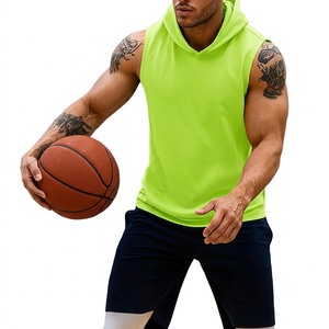 Hoodie sans manches personnalisé pour homme, en coton, pour la remise en forme, l'entraînement sportif, vêtements de sport, OEM, ODM, marque privée, fabricant, fournisseur en gros - Product Image 6