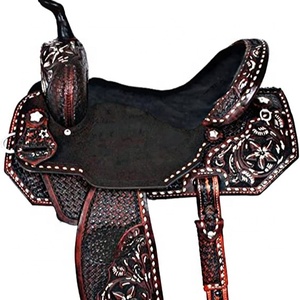 Selle d'équitation anglaise légère en cuir véritable, durable et la plus vendue, pour la course hippique, provenant d'un grossiste - Product Image 1