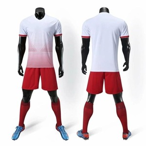 Maillots de football de haute qualité à impression par transfert thermique, personnalisés, confortables pour l'entraînement, 100% polyester, manches courtes, séchage rapide, été - Product Image 6