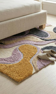 Tapis moderne contemporain tufté à la main avec dos antidérapant pour la décoration intérieure résidentielle - Product Image 2
