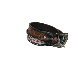 Direct Supplier From India Classic <b>Brown</b> <b>Leather</b> Durable Customizable Unisex <b>Belt</b> for <b>Men</b> and Women Wholesale - Product Image 1