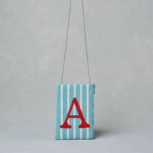 Porte-monnaie papillon fait main en perles, pochette zippée brodée de perles colorées, petit sac portefeuille bohème - Product Image 1