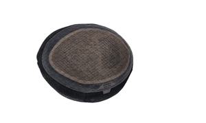 Perruque toupet Miraje Model Taz BD en cheveux humains Remy indiens avec une densité de 100%, vague profonde naturelle et vague corporelle, base en dentelle PU - Product Image 6