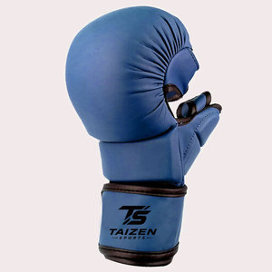 Gants de grappling personnalisés en gros, en cuir PU, anti-humidité, avec fermeture auto-agrippante, pour arts martiaux, haute qualité - Product Image 5