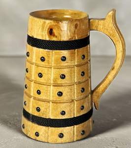 Tasses en bois rustiques avec texture naturelle, réutilisables, choix idéal pour les passionnés de vie durable et les organisateurs d'événements - Product Image 3