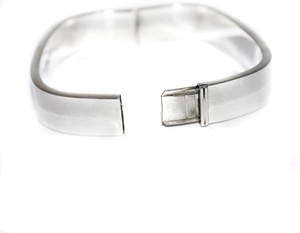 Memoria Jewels Trendy Elegant Square Shape 925 <b>Solid</b> Sterling <b>Silver</b> Cuff <b>Bracelet</b> Women's Fine Jewelry Birthday Party Gifts - Product Image 4