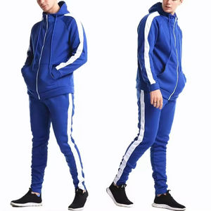 Winter 100% Cotton Anti-UV Solid Lightweight Track Suit Men 180g Fabric Weight Digital Printing Embroidery Casual Customized - Product Image 1
