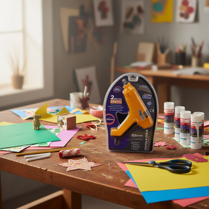 Pistolet à colle silicone professionnel 220-240V 60W 11cm pour l'artisanat et les fournitures créatives - Product Image 3