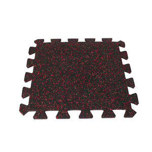 Soft Touch Rubber <b>Interlocking</b> Gym <b>Tiles</b> Protective Gym <b>Floor</b> Rubber <b>Interlocking</b> Gym <b>Tiles</b> Durable Surface Finish - Product Image 1