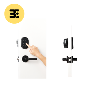 Cerradura de puerta inteligente electrónica sin llave de aleación de zinc negra con Wi-Fi - Product Image 2