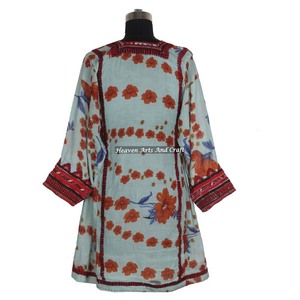 Vestidos Banjara Balochi Bordados a Mano Vintage BDR013, Nueva Colección, Vestido Bohemio Único de Algodón Hecho a Mano - Product Image 2