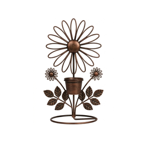 New Selling Wrought Iron Planter <b>Pot</b> With Stand Powder Coated Durable Indoor Outdoor Home Decor Garden Customize Size - Product Image 1