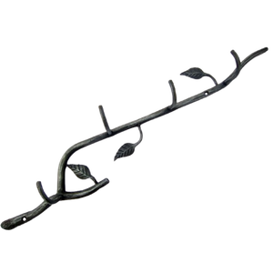 Gancho de Metal multiusos con acabado antiguo montado en la pared con diseño de rama de árbol de hierro forjado para dormitorio, cocina, hogar y uso al aire libre - Product Image 2