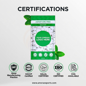 Suministro Directo de Fábrica, Goma de Mascar de Xilitol con Sabor a Hierbabuena, Apta para Veganos, Proveedor OEM - Product Image 2
