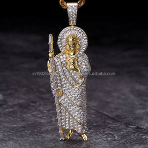 Chaîne gothique en argent 925 pendentif coeur réglable perle diamant Saint-Valentin cadeau pour ses pendentifs en diamant breloques - Product Image 2