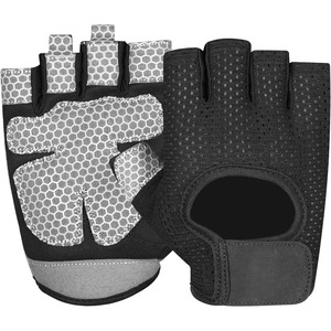 Gants de musculation unisexes Nayab Industries en néoprène rembourrés avec support de poignet, protection respirante de la paume, fermeture auto-agrippante, noir et rose - Product Image 6