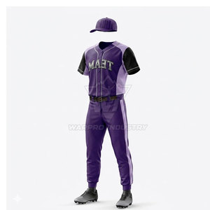 Tenue de sport de baseball personnalisée pour équipe : Maillot et pantalon respirants, légers, imprimés par transfert thermique, en polyester, haute performance - Product Image 3