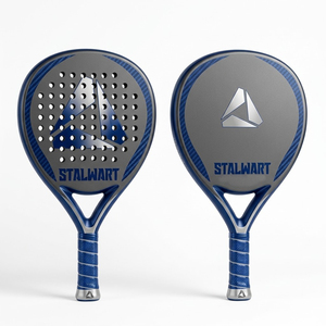 Raquette de pickleball Stalwart, forme standard, noyau en nid d'abeille à 40 trous, poignée antidérapante, bleue, pour enfants et adultes, entraînement toutes saisons - Product Image 2