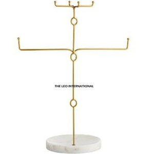 Présentoir à bijoux personnalisé, supports de présentation pour boucles d'oreilles en or, porte-bijoux en acier inoxydable, métal de luxe - Product Image 6