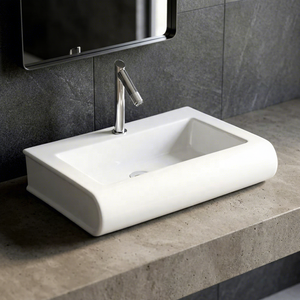 Vistaar High Quality Ceramic <b>Table</b> Top Wash Basin Modern Designer Sanitary Ware For Hospital Mall Villa Project Export - Product Image 4