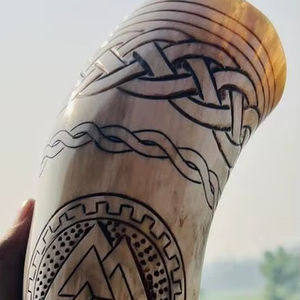 Cuerno para beber Vikingo, el mejor cuerno para beber seguro para agua, moldeado de cobre - Product Image 1