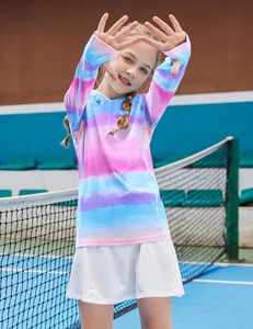 Sudadera con Capucha para Niños con Protección Solar UPF 50+, Secado Rápido, Spandex, Poliéster, Manga Larga, Deportiva, con Orificios para Pulgares - Product Image 4